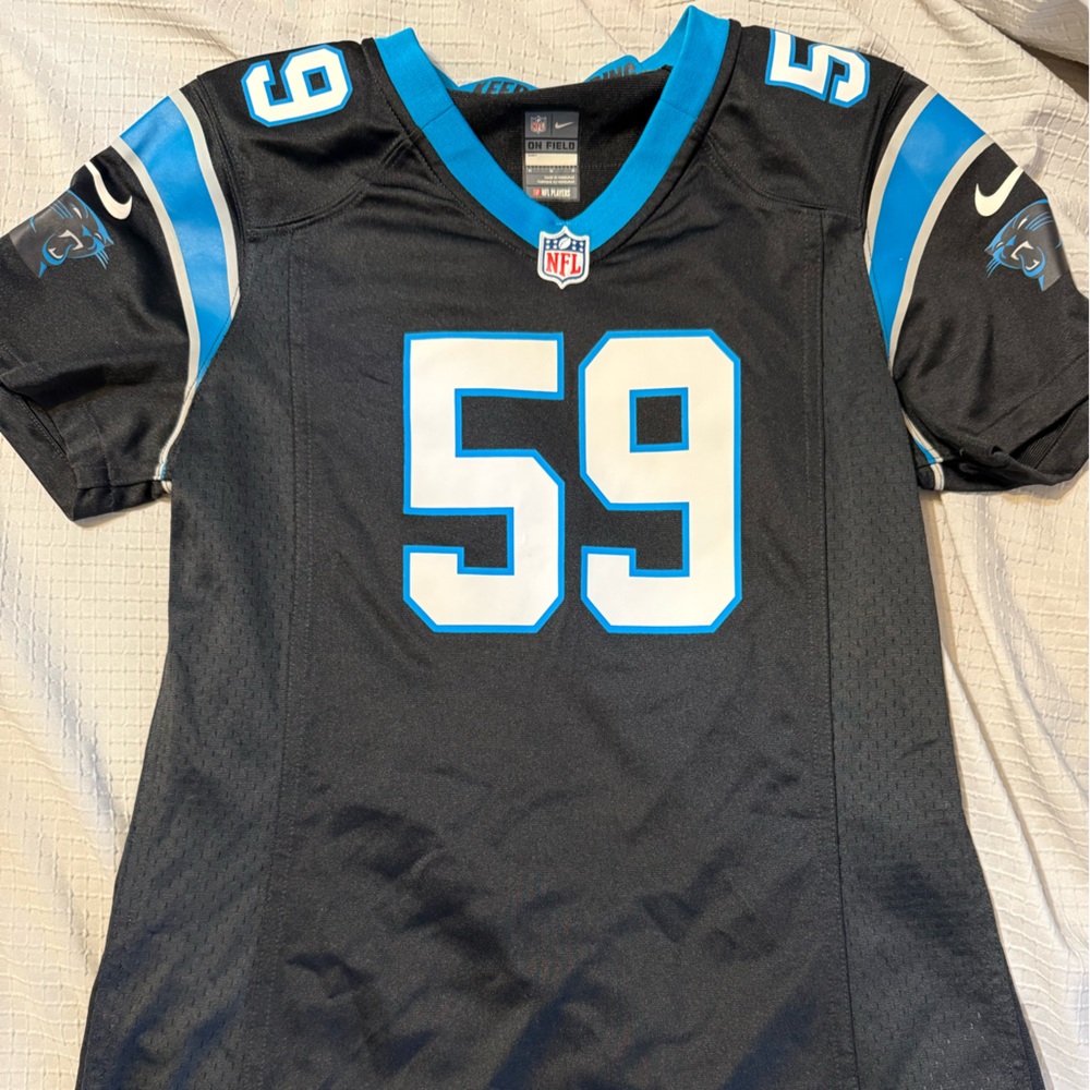 NFL Black and Blue Jersey with Number 59